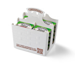 Smuckers White Basket-Weave Fun 4-Section Caddy (12 Caddies/Case) 