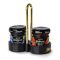 Dickinsons 2-Jar Room Service Caddy - Fits 1oz & 1.5oz Jars (12 Caddies/Case) 1